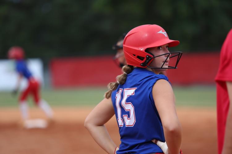 OCHS junior Emilee Cutsail looks at a coach during a victory over Providence Christian on Aug. 29. The Patriots are 9-3 and 3-1 in Region 8-A Division I. (TY JOHNSTON/THE OGLETHORPE ECHO)