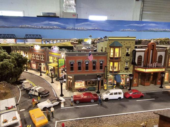 One outbuilding on the Woods' property is a 3,800 square foot space dedicated to a model train track that hosts a public, open house event once per month. (Submitted Photo)