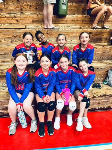 The Oglethorpe County Rec League 10u Bridges volleyball team started the season 4-0. Team members include (back, from left): Adalie Christian, Daliyah Merritt, Eden Walker and Isabelle Bridges; (front, from left): Macie Cole, Everleigh Carter, Caroline Gomes and Caroline Reed. (Submitted Photo)
