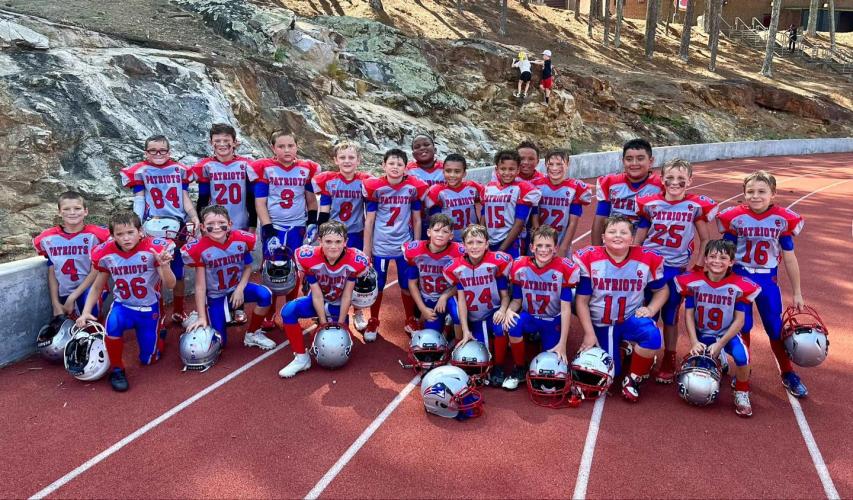 The Oglethorpe County Rec League 8u football team defeated Clarke Central 43-12 and Cedar Shoals 14-0 this season. (Submitted Photo)