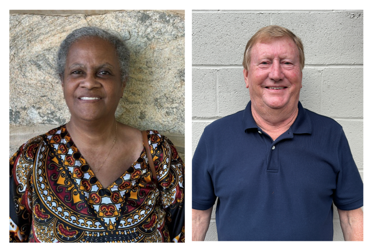 Democratic challenger Jacqueline Bosby (left) and Incumbent Republican Andy Saxon (right) are running for the District 2 seat on the Oglethorpe County Board of Commissioners in the Nov. 5 election. (Submitted Photo)