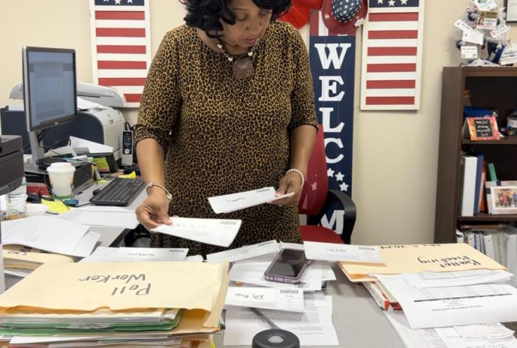 Marilyn Huff-Waller Elections Supervisor for Oglethorpe County Board of Elections is getting prepared for the 2024 Presidential Election. Voter registration ends Oct. 7. (Photo/ Sarah Coyne)