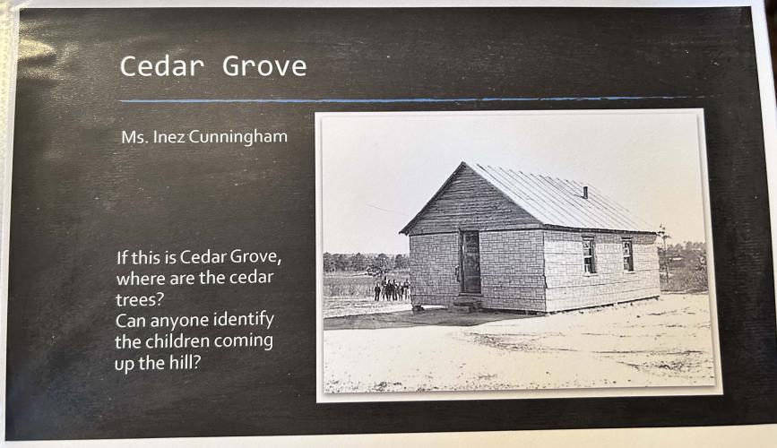 Maggie Mobley attended Cedar Grove school in Sandy Cross before the consolidated school opened in 1955. Ashley Simpson is researching historic schools in Oglethorpe County as part of the Digital Atlas Project. (McCain Bracewell/The Oglethorpe Echo)