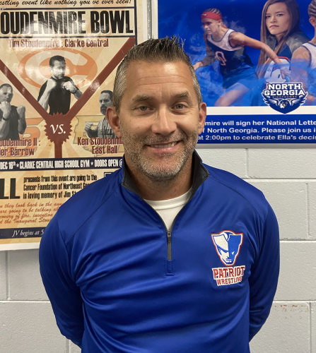 Tim Stoudenmire, Oglethorpe County High School wrestling coach. (Emily Rose Hamby/The Oglethorpe Echo)