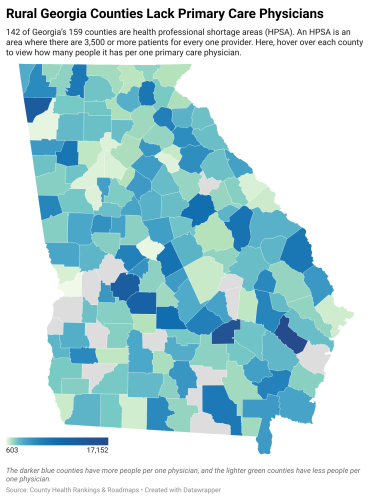An interactive form of the map is available here: https://datawrapper.dwcdn.net/li0sv/1/ (Caroline Kostuch/The Oglethorpe Echo)
