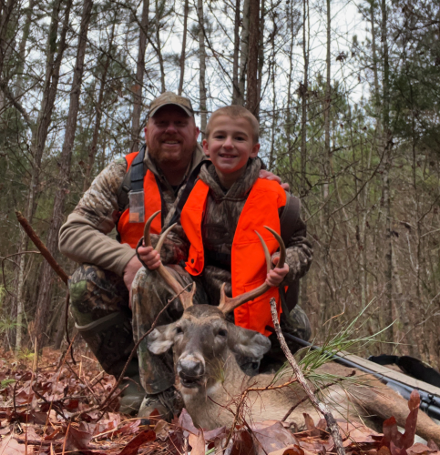 Local hunter Seth Robinson found success with his son, Harris, who took down his first buck on New Year’s Eve. It was one of 3,650 deer harvested in Oglethorpe County in the 2024-25 deer season.
