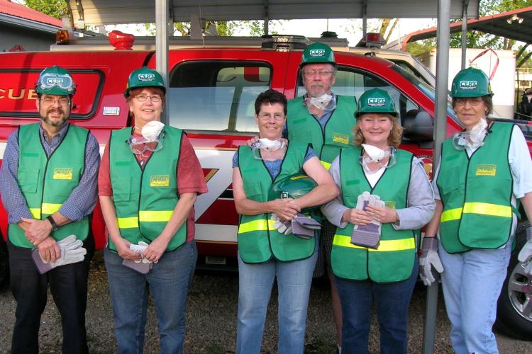Sim Hogan (left) replaced Alice Williamson as Oglethorpe County CERT chair this year. He hopes to continue Williamson’s efforts in building the emergency response team. (Submitted Photo)