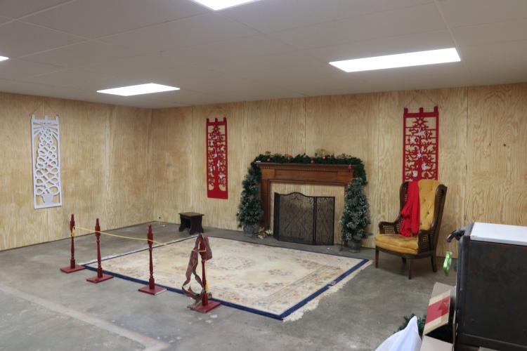 One room in the Lexington Community Center has received a majority of its renovations and is ready for use on Monday, Feb. 17. The community center, 303 E. Church St., Lexington, Ga., will be a space for events, concerts and art shows for the Lexington community. (Photo/Adriana Cascio)