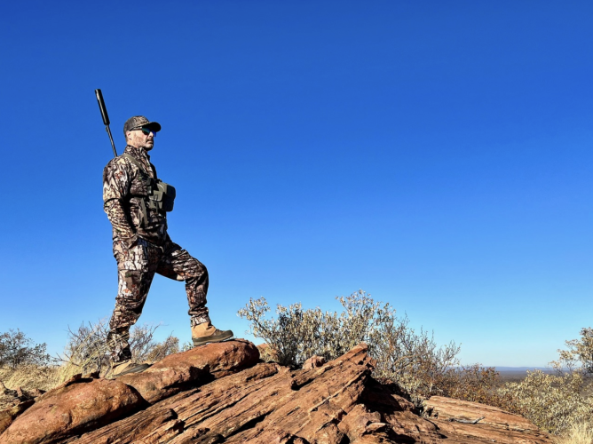 Mike Austin, president of Lexington-based Treezyn, hunted cape  buffalo in South Africa in 2023. Treezyn sells camouflage gear and  outdoor apparel. (Submitted Photo)
