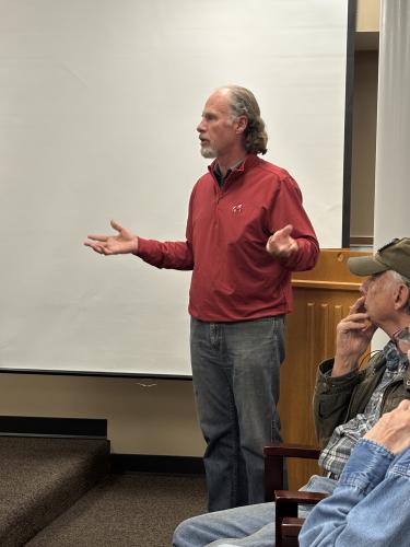 Maxeys mayor Edward Toledano addressed at the BOC meeting on March 3 and mentioned a play to get the county's four mayors together to meet on a regular basis. (ANDY JOHNSTON/THE OGLETHORPE ECHO)