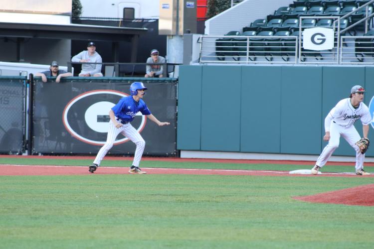 OCHS Patriots fell to the ACAD Spartans 5-2 on Tuesday, March 18 at UGA's Foley Field. (Photo/ Kayda Hammock)