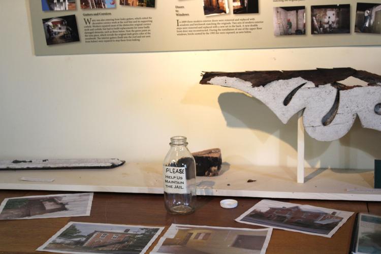 Tom Thon features his original photography at his art show at the Oglethorpe County Historic Jail on Saturday, April 12. Everything on display was for sale, with a portion of the proceeds benefiting the jailhouse. (Photo/Emily Slepsky)