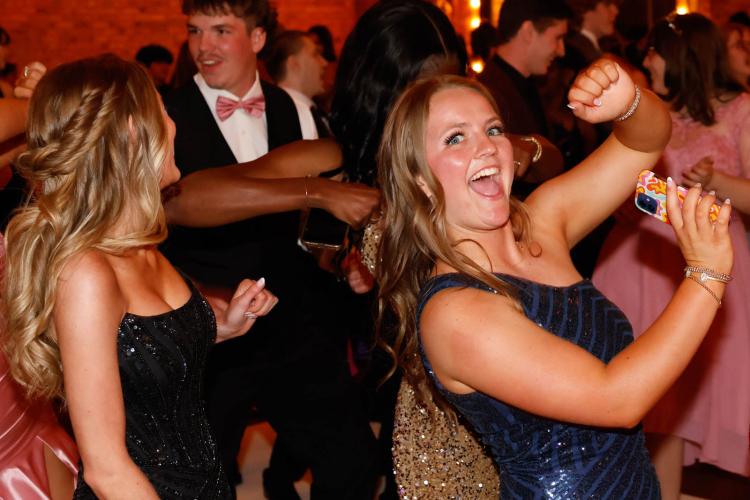 Sofia Horsley dances at the 2025 Oglethorpe County High School Prom at Historic Smithonia Farm in Colbert, Georgia on Saturday, April 12, 2025. (Photo/Libby Hobbs)