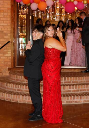 Students pose for a photo during their senior walkout during the 2025 Oglethorpe County High School Prom at Historic Smithonia Farm in Colbert, Georgia on Saturday, April 12, 2025. (Photo/Libby Hobbs)