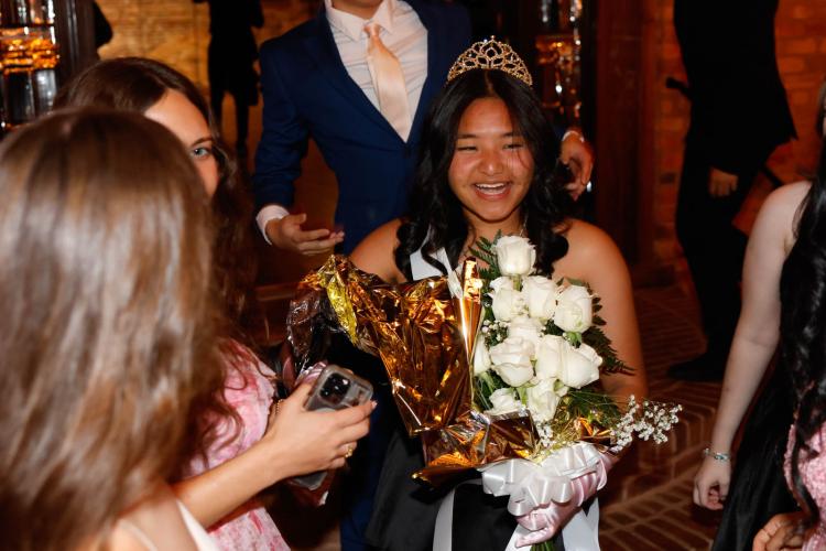 Su Moo is crowned Prom Queen at the 2025 Oglethorpe County High School Prom at Historic Smithonia Farm in Colbert, Georgia on Saturday, April 12, 2025. (Photo/Libby Hobbs)