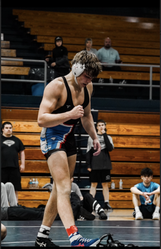 Oglethorpe County’s Miles Mason walks off the mat after a match. He has been wrestling for seven years and has signed to wrestle at Truett McConnell University. (Submitted photo)