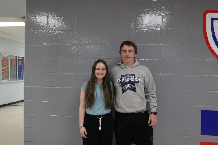 OCHS junior Callie Bridges and sophomore Jake Huff are two of three students who will represent Rayle EMC at the Washington Youth Tour in June. “It’s a huge honor because there aren’t many people that are selected for this,” Huff said. (Photo/Anna Izquierdo)
