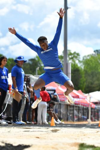 Kemauri Brown advanced to the Class A Division I state championship meet in the long jump. He’s one of 11 Oglethorpe County athletes to advance. (Photo/Wade Cheek)