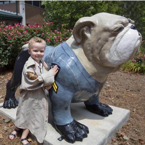 David Charles Cheek, Tim Cheek’s son, was photographed in his grandfather’s uniform at Halloween one year. Tim Cheek said Charles was his dad’s name. (Submitted Photo)