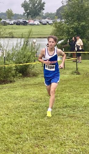 (Submitted Photo) Oglethorpe County’s John Adams finished with a time of 18:19 at a meet at Tallulah Falls on Aug. 20. He was the Patriots’ top finisher.