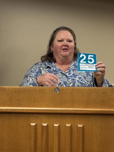 Oglethorpe County Tax Commissioner Dawn Scarborough told the Board of Commissioners on Monday that the county no longer needs the prebilled adhesive decals for mobile homes. The commission approved the agenda item. (Andy Johnston/The Oglethorpe Echo)