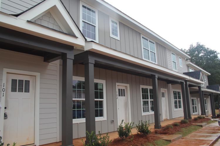 Crawford Village's phase one of construction will create 26 two-bedroom, 2½-bath rental units for future residents. These are expected to be complete in 2-3 weeks. (Emily Adams/The Oglethorpe Echo)