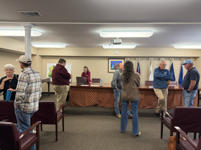 County residents and representatives gather on Tuesday, Nov. 18, 2025, to hear the county's 5-year comprehensive plan update. There will be two more opportunities for public input before the plan is finalized. (Photo/Sophia Eppley)