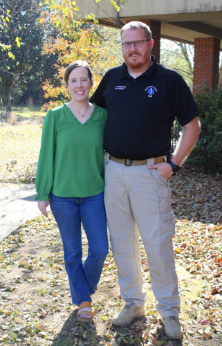 Corie and Josh Robinson have been married 13 years and have three children. She is the director of the Oglethorpe County Senior Center and he’s the EMS director in Oglethorpe County. (Photo/Gabrielle Gruszynski)