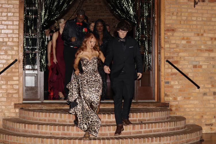 Students participate in the 'senior walk' during the Oglethorpe County High School prom on Saturday, April 18. (Photo/ Mia Tanner)