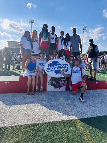 The OCHS girls track and field team won its third state title in four years in 2024. The 4x400 relay team came from behind to clinch the championship. (Submitted Photo)