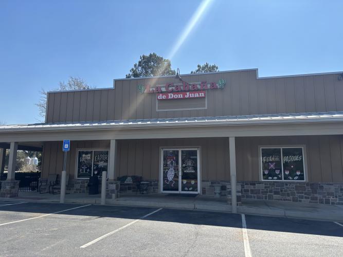 La Cabaña de Don Juan is located at 777 Athens Road in Lexington. Offering a variety of Mexican foods in large portions. (Finley Millwood/The Oglethorpe Echo)