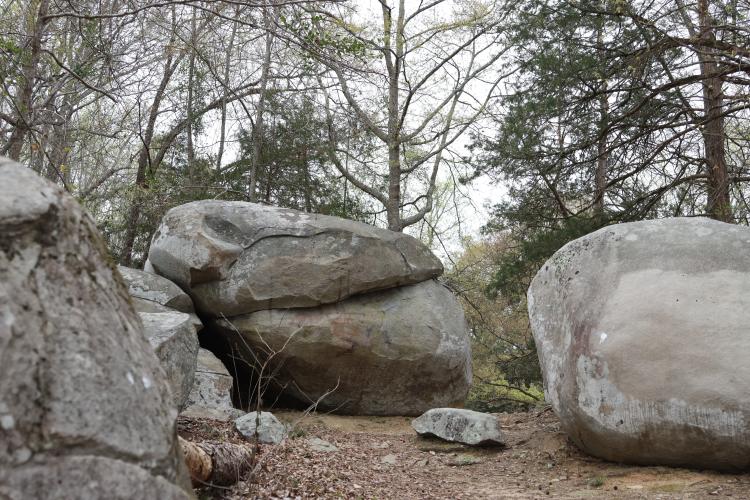 Photos from Shaking Rock Park in Lexington on, Wednesday March 25, 2026. Shaking Rock Park has been a historic spot in the Oglethorpe County landscape for over 200 years. (Photo/Sydney Shankman)