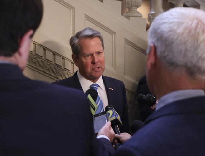 Georgia Gov. Brian Kemp has vetoed 14 bills and used a line-item veto on nine items of the state’s 2024 budget. (Submitted Photo)