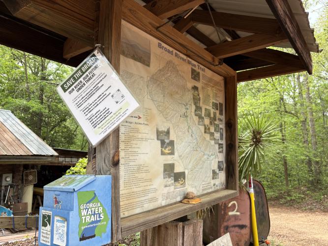 The Broad River Outpost in Danielsville is owned by Glade community resident Michael Moody. The company is focused on maintaining the health of the river while providing kayaking trips. (Dakota Meeks/The Oglethorpe Echo)