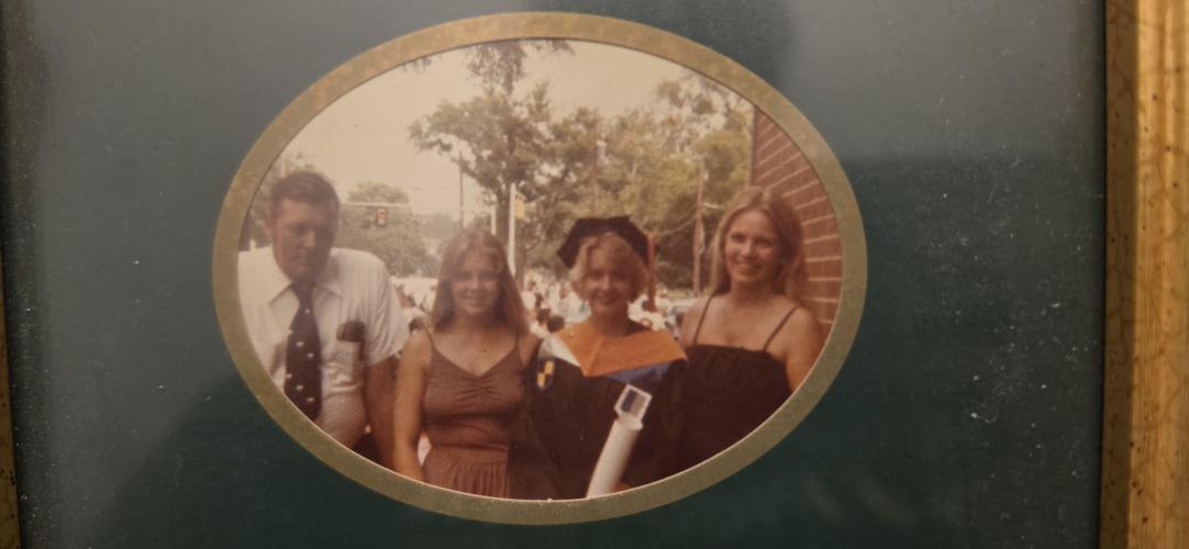 From L to R: Father Lincoln Paradise, middle sister Penni Paradise, Pattie Paradise and mother Margaret Paradise at Pattie Paradise's nursing school graduation. (Submitted Photo)