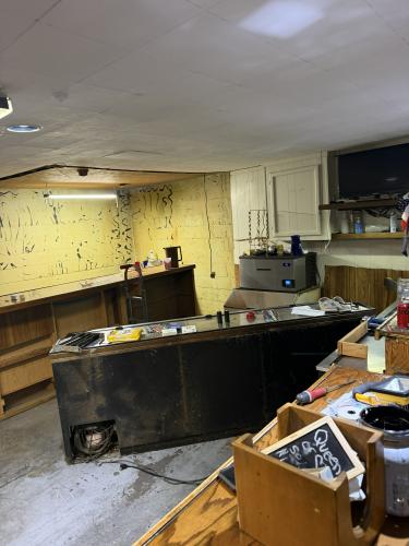 he old appearance of the bar space located inside of the James T. Rayle American Legion Post 123 building. The bar top has been reconstructed, along with new tin walls and appliances being installed. (Submitted Photo)