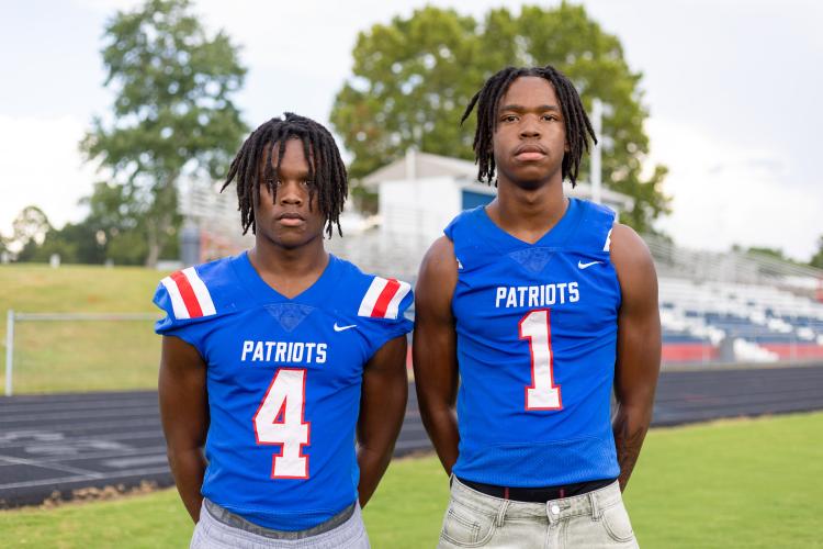 Zion Pass (4) and Nicah Pass are projected to start in the defensive backfield this season. Zion will start at safety and Nicah at cornerback. (Ethan Greene/The Oglethorpe Echo)