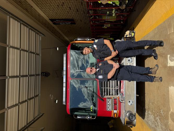 Emergency Management Agency director Douglas Spencer (left) and Jason Meng worked together to help Oglethorpe County’s emergency services partner with UGA’s Institute of Disaster Management. The relationship helps provide training and teamwork. (Submitted Photo/Douglas Spencer)