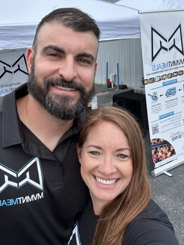 SUBMITTED PHOTO  Spencer and Whitney Gomez are the co-founders and co-owners of MVMNT Meals, which offers pre-made meals for pickup or delivery. Meals can be picked up at two locations in Oglethorpe County.