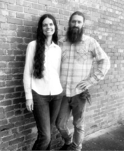 Patrick and Leye Blount stand outside of the Greenhow Handmade Ironworks building in Washington, Georgia. The couple has lived in the Winterville area of Oglethorpe County for 17 years. (Submitted Photo)