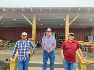 Danny Sanders (center) owns Oglethorpe Feed and Hardware Supply, alongside his sons Hudson (left) and Stewart (right). The store has been open since 2001 at 900 Athens Road in Crawford. (Dink NeSmith/The Oglethorpe Echo)
