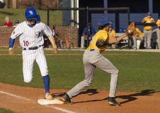 The Oglethorpe County baseball team swept Thomas Jefferson in Lousiville on March 29 after an 8-7 win. (Woody Lofton/ The Oglethorpe Echo)