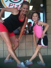 Katy Wilkins (left) and Jessica Morlan (right) pose for a photo. Wilkins has taught Jessica baton twirling since she was four and they remain close friends to this day. (Submitted Photo)