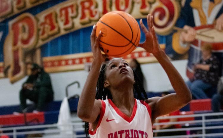 Kenzie Henderson is just a freshman, but was averaging 18 points and 15 rebounds a game before Tuesday night’s game against Putnam County. (Photo/Sarah White)