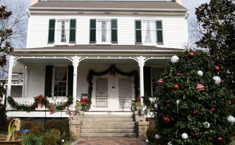 velyn Reece aims to decorate in a way that highlights and reflects the historic qualities of her Lexington home. Her home is a reflection of that this holiday season. (Photo/Sarah White)