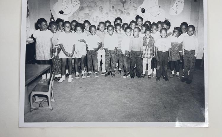 A first-grade art class in 1969 at the Oglethorpe Consolidated School, which  was only for Black students