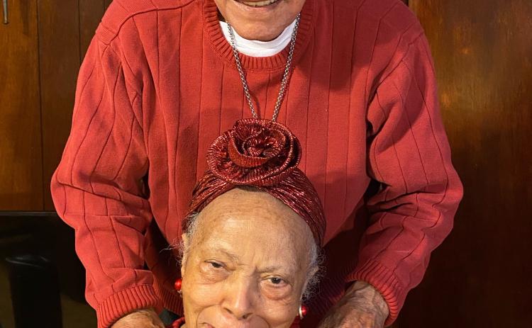 Leroy, 91, and  Bessie Collins, 88, first met 82 years ago, when they were baptized on the same day near the New Bethlehem Baptist Church. They’ve been married for 67 years. (Dink NeSmith/The Oglethorpe Echo)