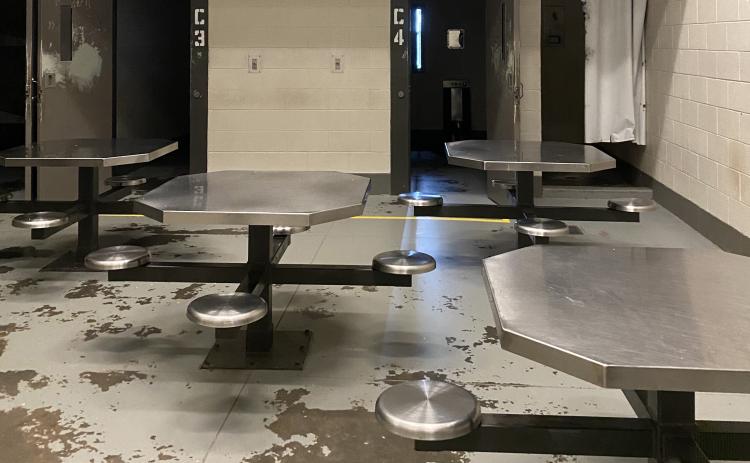 Hallways are mostly empty at the Oglethorpe County Jail, where only 3-5 trusties and short-term prisoners are held. (Jamie Miller/ The Oglethorpe Echo)