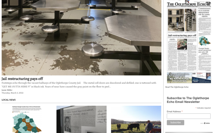 The Oglethorpe Echo website
