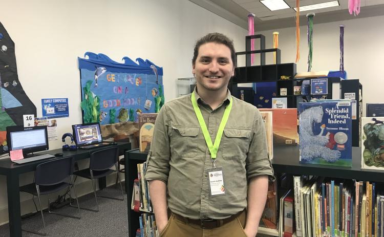 Austin Jenkins, the branch manager of the Oglethorpe County Library, has planned multiple summer events, including live performers, “book tasting” and weekly story times. (Photo/Sarah Evans)